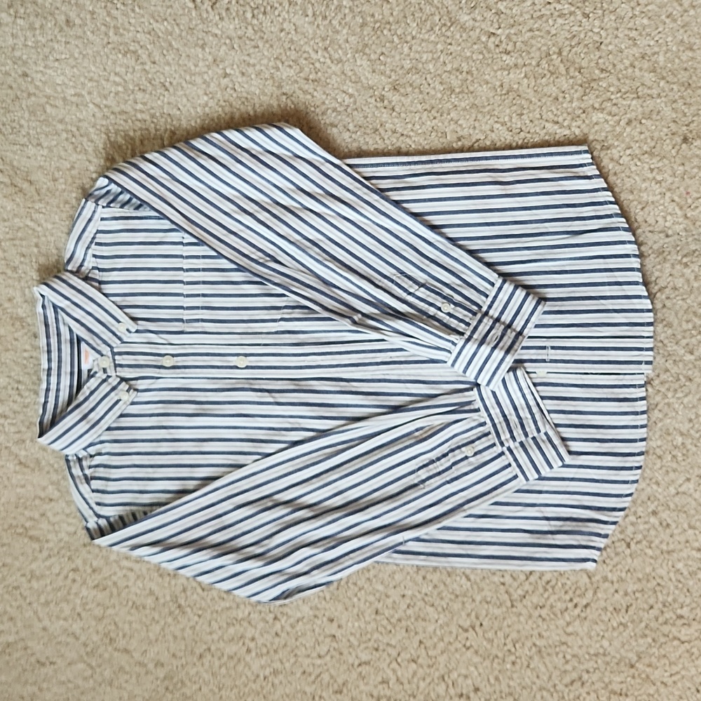 Boy's pinstripe button down